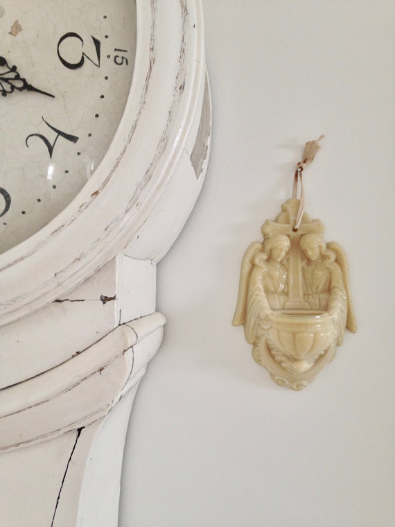 Antique French Holy Water Font