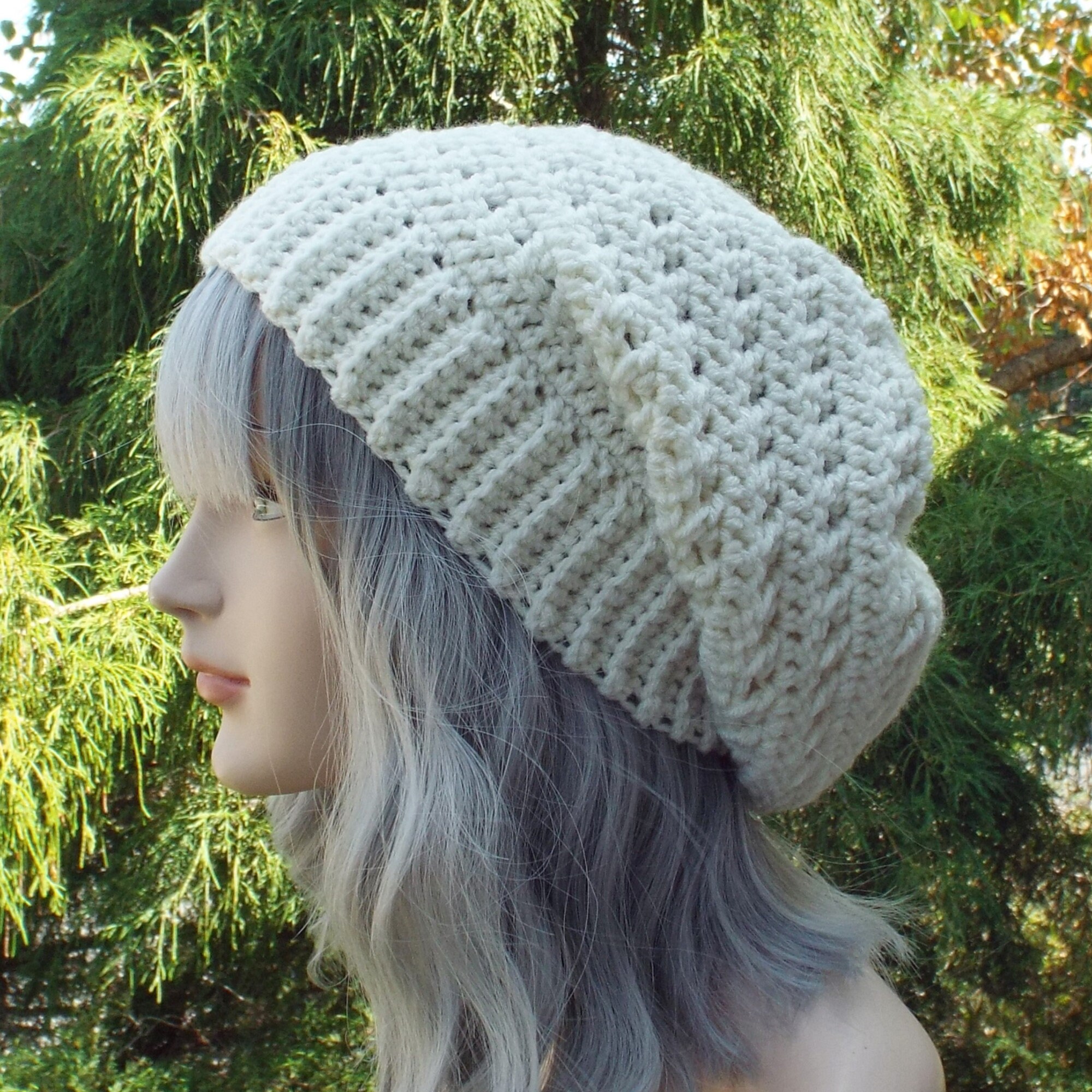 Cream Slouchy Hat Womens Slouchy Beanie 