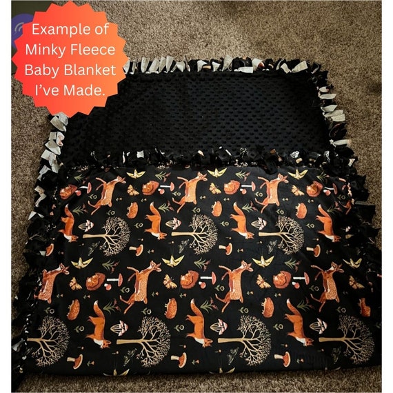 S mores Blizzard Fleece Hand Tied Blanket Etsy