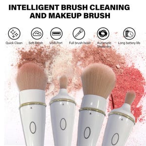 Electric Makeup Brush Cleaner & Dryer – Fast Automatic Washing Tool Kit