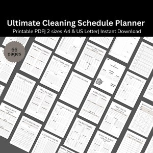 Cleaning planner, cleaning checklist, cleaning schedule, ADHD cleaning checklist,ADHD planner,bedroom cleaning checklist, cleaning template