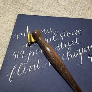 Walnut Hand Turned Oblique Nib Holder