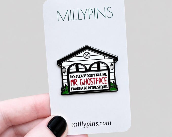 Scream Inspired Horror Enamel Pin - Spooky Halloween