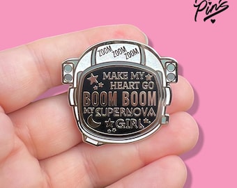 Zenon Girl of the 21st Century Enamel Pin & Keychain | Nostalgic Space-Themed Accessory | 90s 2000s TV Inspired Collectible