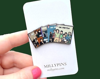 One Direction Albums Enamel Pin | Collector's Pin for Fans | Unique 1D Music Merchandise