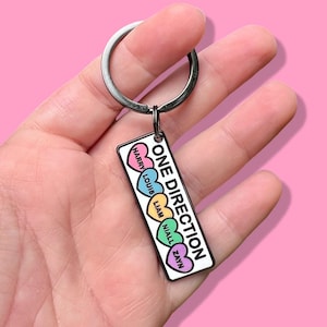 One Direction Keychain - Etsy