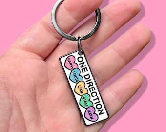 Mini One Direction Enamel Keychain - 1D Fan Merch