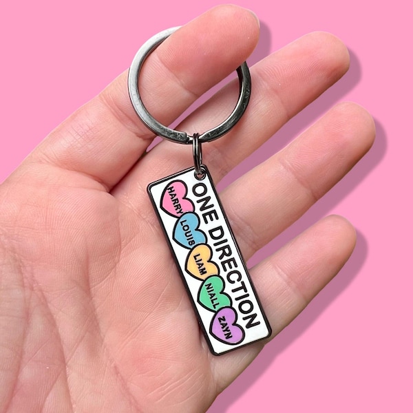 Mini One Direction Enamel Keychain - 1D Fan Merch