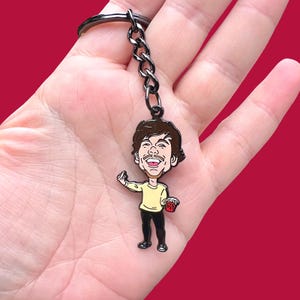 Louis Enamel Keychain - Gifts for Louies - One Direction Merch - 1D Fans