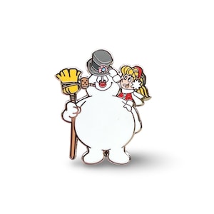 Nostalgic Snowman Enamel Pin – Classic Christmas Pin, Cute Winter Holiday Accessory, Perfect Gift for Winter Fans