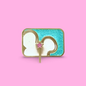 Nostalgic “You’re Watching… Channel” Enamel Pin (with moving slider wand)
