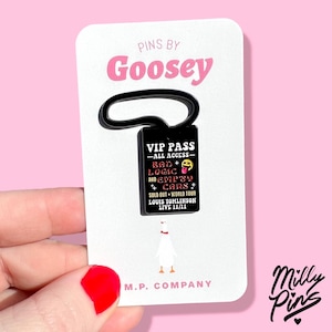 Louis Tomlinson Inspired “Bad Logic & Empty Cans” VIP Tour Pass Enamel Pin