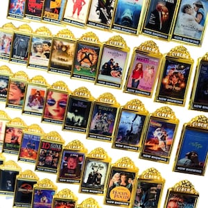 3D Mini “Now Showing” Cinema Poster Enamel Pin - Christmas Gift - Movie Lovers - Cinema Fans