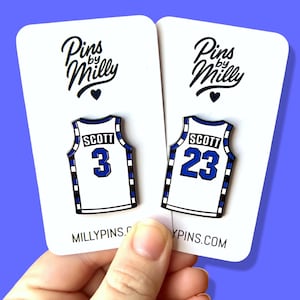 One Tree Hill “Scott 3” “Scott 23” Ravens Jersey Enamel Pin - TV Show Gift - 2000s Nostalgia