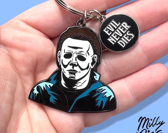 Evil Never Dies (Michael “Halloween”) Horror Enamel Keychain