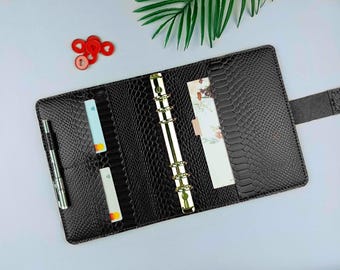 A5 binder planner- A6 planner cover - A 5 planner binder leather - portfolio binder