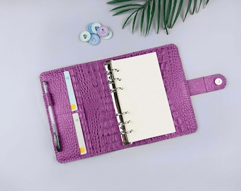 A5 binder planner- A6 planner cover - A 5 planner binder leather - portfolio binder
