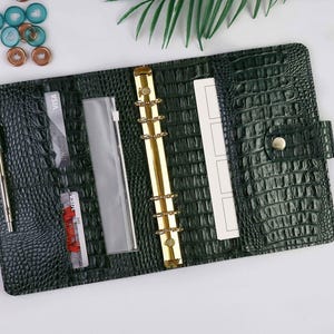 A5 binder planner- A6 planner cover - A 5 planner binder leather - portfolio binder