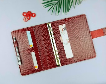 A5 binder planner- A6 planner cover - A 5 planner binder leather - portfolio binder