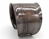 Venture into the Woods extra wide copper cuff bracelet for 7 inch wrist