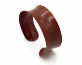 Smooth Red Hido Patina Copper Bracelet for 7 inch wrist