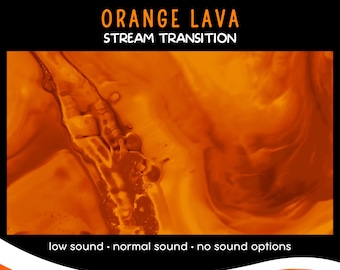Orange Lava Twitch Stream Transition, Magma Stinger (WebM)