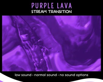 Purple Lava Stream Transition, Animated Stinger (WebM)