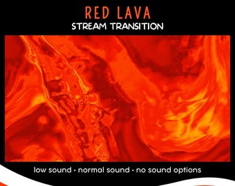 Red Lava Stream Transition, Animated Stinger for OBS, Twitch