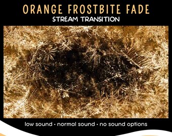 Orange Frostbite Fade Stream Transition with Audio (WebM)