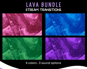 Lava Stinger Stream Transitions, 3D-animerat paket