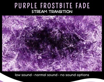 Purple Frostbite Fade Stinger Transition with Audio (WebM)