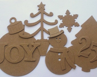 40 Pc. CHRiSTMAS WONDERS - CHiPBOARD Die Cuts - Holiday Kit