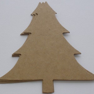 Christmas Trees -  Raw Bare Tree Unfinished Chipboard Die Cut