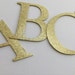 4" Large Gold Glitter Chipboard Alphabet Letters - 4" inch Letters - Banner Size - Full Color Selection