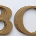 4" Elegant Cardstock or Chipboard Letters - Uppercase Alphabets - Top Seller - Customize Words / Numbers