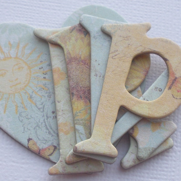 Chipboard Letters Etsy