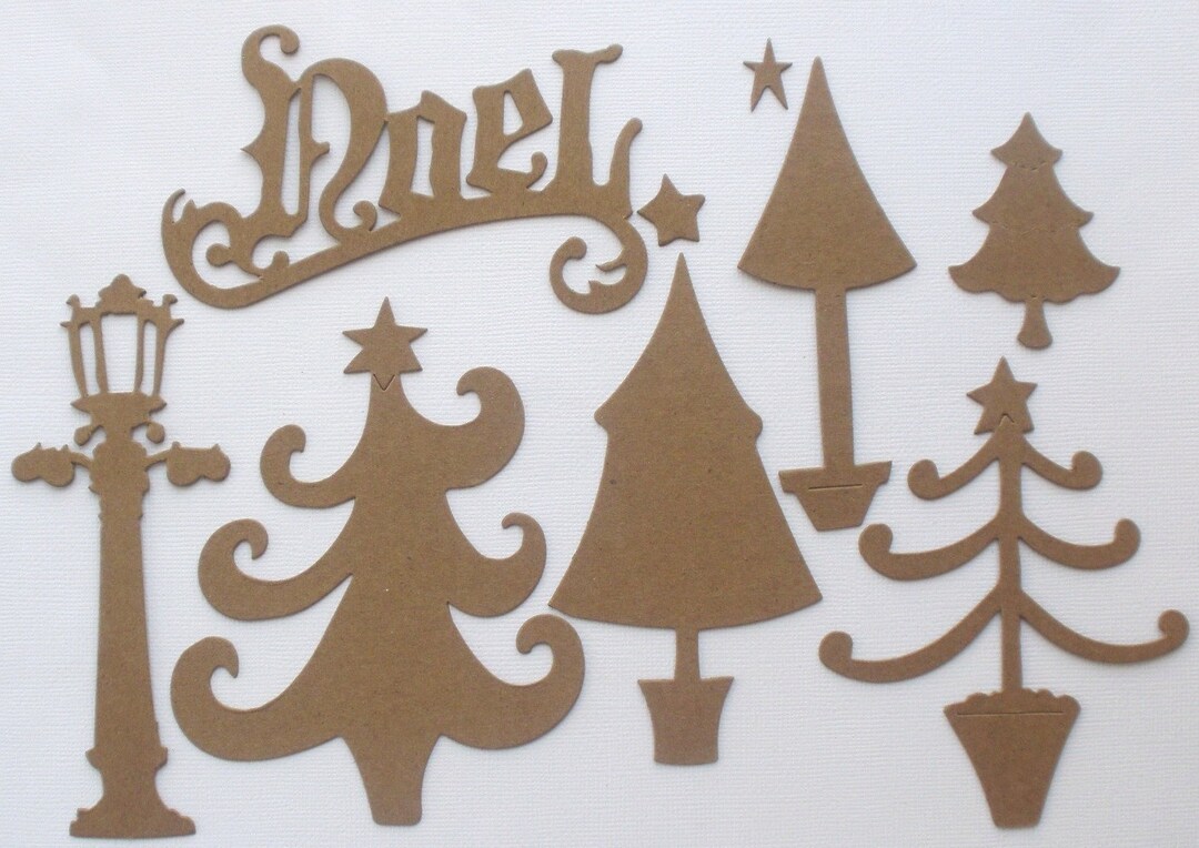 40 Pc. Chipboard Die Cuts Christmas WONDERS Holiday Kit Etsy