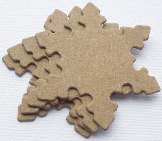 {4} LARGE HEARTS Raw Bare Unfinished Chipboard Die cuts