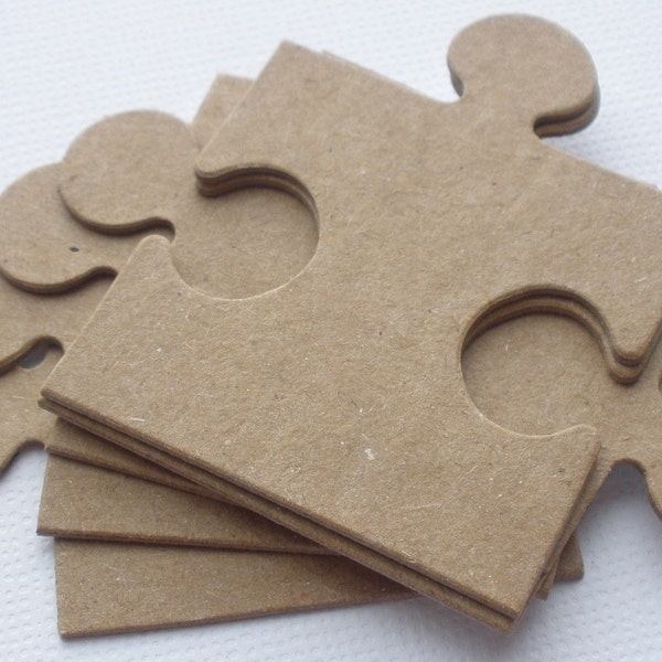 PUZZLE PiECES - Chipboard Die Cuts - Bare Craft Alterable Embellishments