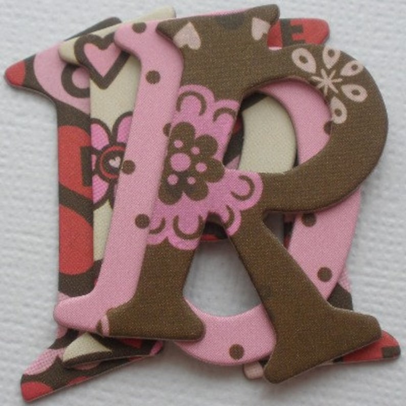Bo Bunny Chipboard Alphabet Letters Die Cuts 1.5/" ALORA BiRDiE