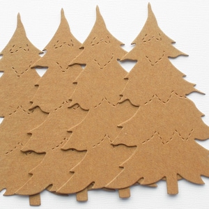 PINO árbol - conglomerado Die Cuts - Navidad desnudas formas