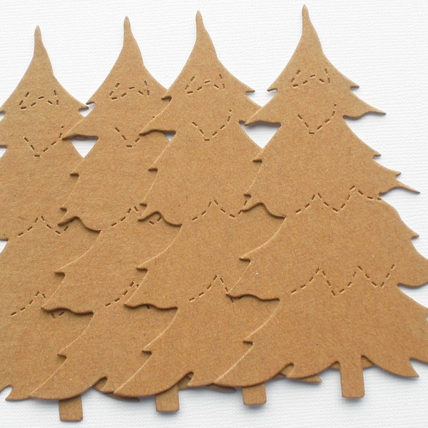 PINE TREE - Chipboard Die Cuts - Christmas Bare Shapes