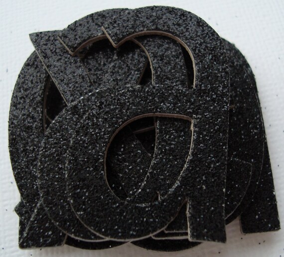 GLiTTER Chipboard Alphabet Letters Lowercase Simple Font Etsy