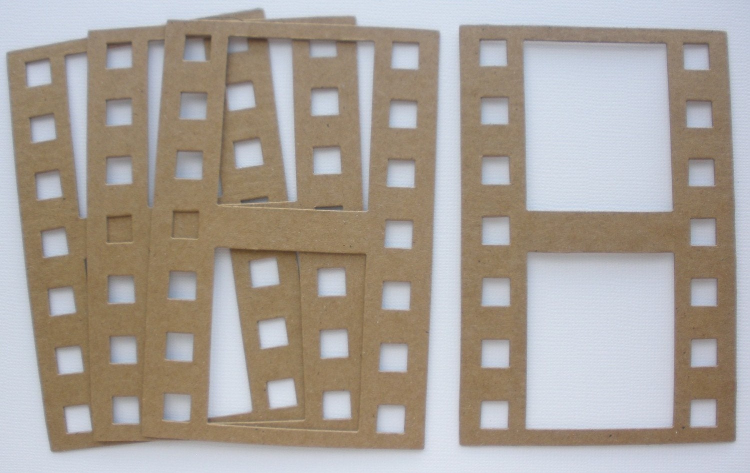4 FiLM STRiPS Raw CHiPBOARD Bare Die Cuts Etsy