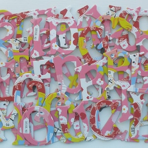 ALiCE iN WONDERLAND -  Chipboard Letters - Scrapbook Alphabet Die cuts - 1.5&quot;  inch Tall
