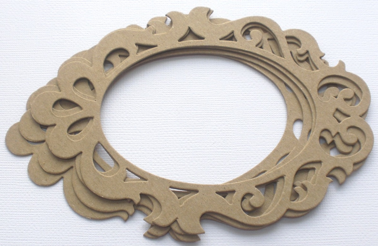 Scrollwork Elegant Picture Frames Chipboard Die Cuts Bare Etsy