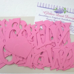 1.5&quot; Card Stock Letters & Number Die Cuts | Alphabet Diecuts  - Top Seller - You Choose Colors