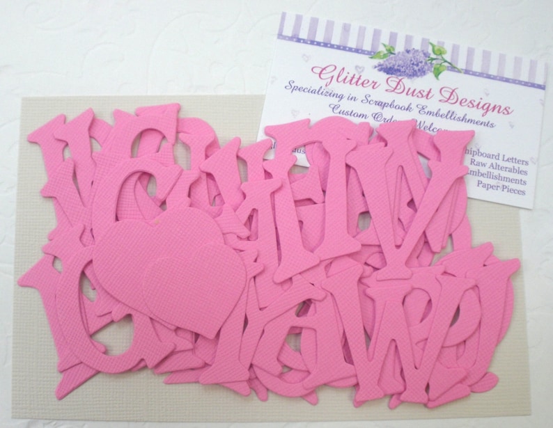 1.5 Card Stock Letters & Number Die Cuts Alphabet Etsy