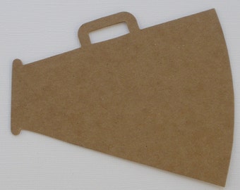 LARGE MEGAPHONE - Bare Cheerleading CHiPBOARD Die Cuts Cheerleader - 4 3/4" x 4"