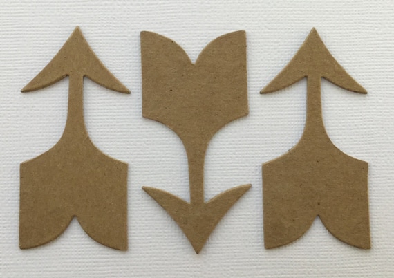 2 1//8/" x 1 1//4/" *ARROWS* Pointed Arrow Chipboard Die Cuts Bare Diecuts 5